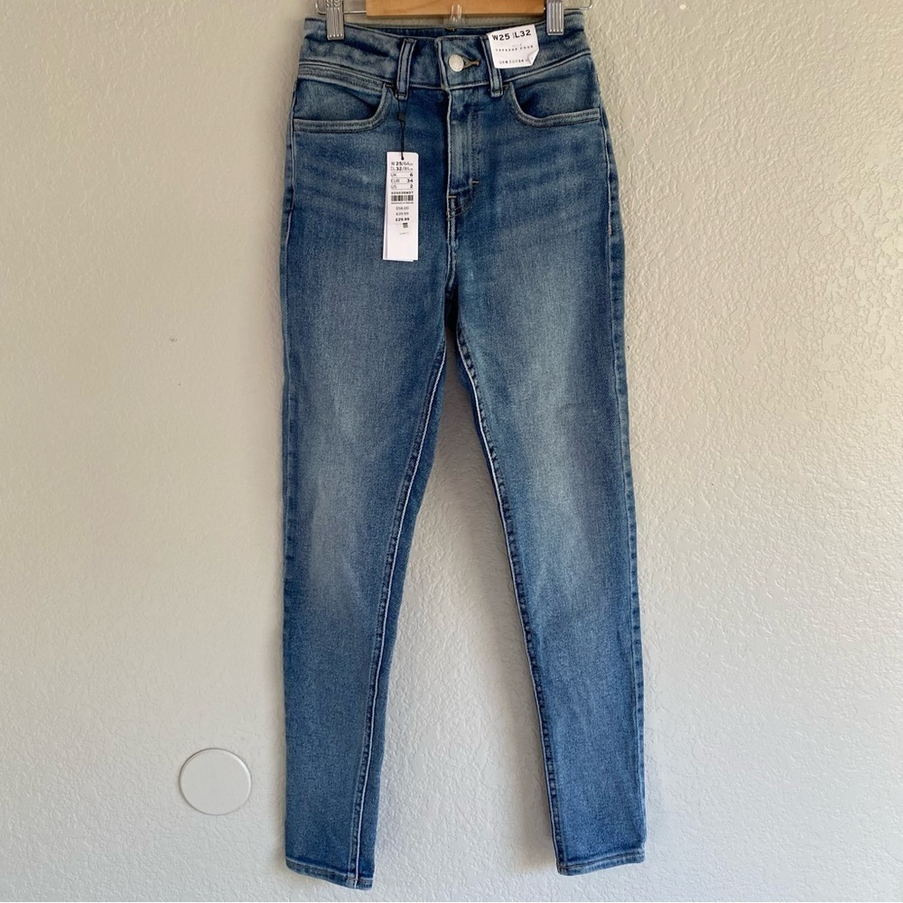 TopShop 4 Skinny Jeans 5 pocket stretch skinny